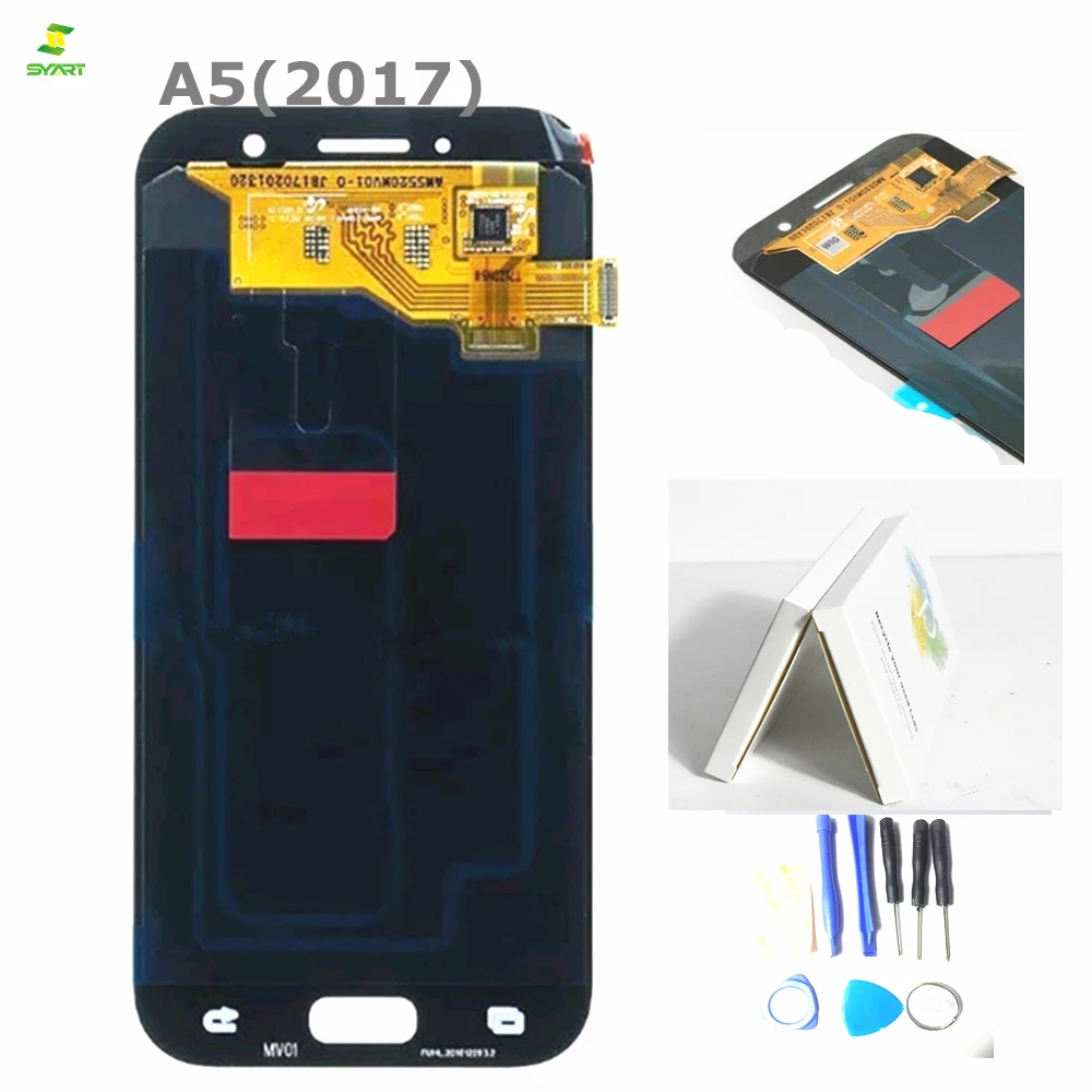 

5.2" Super AMOLED A5 A520 2017 for SAMSUNG Galaxy A5 2017 Display Touch Screen Digitizer A520 A520F SM-A520F Replacement Parts