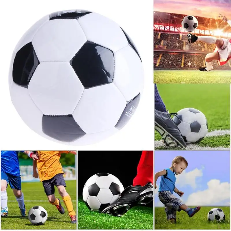 Suave clásico NO. 3, negro, blanco tamaño estándar pelota de fútbol entrenamiento fútbol l Deportes bola de formación voetbal futbol bola