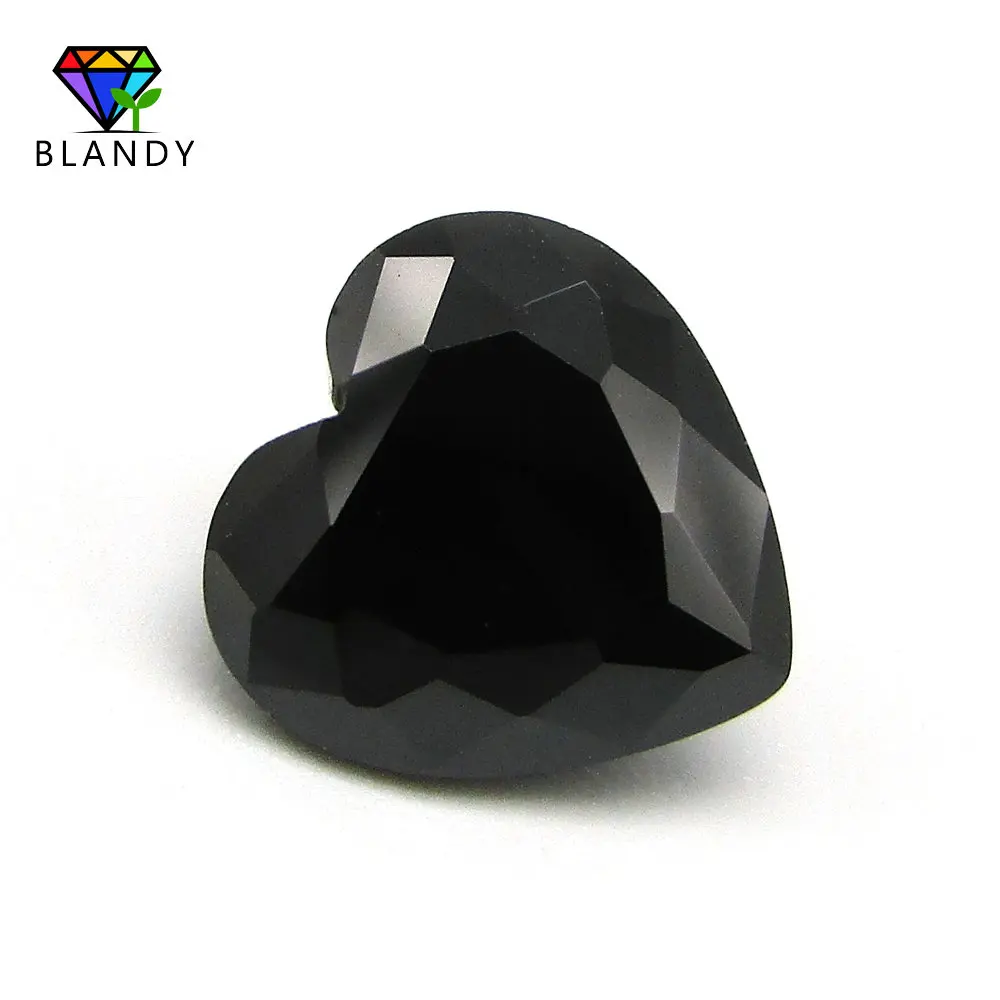 50 шт./лот 3,0~ 15 мм 5A фиолет, оливковый, фиолетовый, черный, розовый, белый кубический цирконий камень CZ драгоценные камни для ювелирных изделий - Цвет: Black