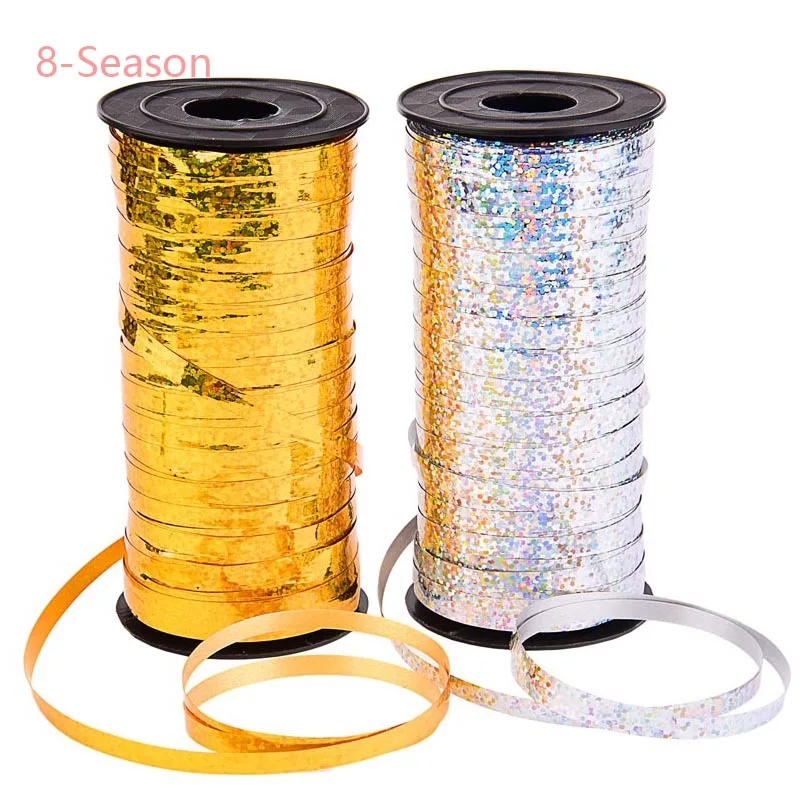 

5mmX100 Yards Ribbons For Xmas For Graduation Party Flowers Crafts And Gift Wraps Wedding Birthday Halloween Balloons Decor