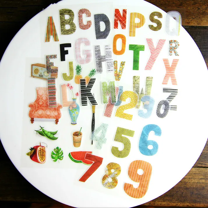 

Alphabet / Number Self- adhesive Paper Sticker for Scrapbooking/ DIY Crafts/ Card Making /Journaling Project