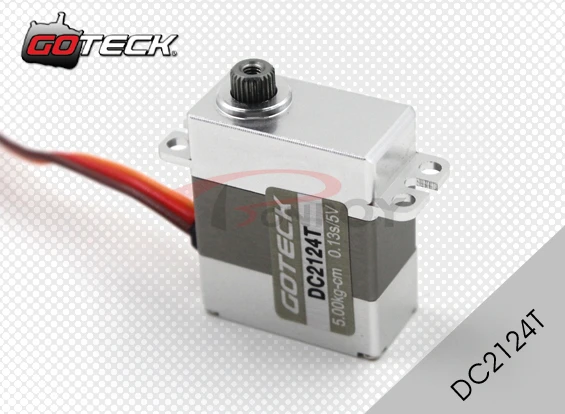 

Goteck digital servo motor DC2124T coreless mini dc car metal gear with 5/5.8kg-cm for Car model and Aircraft free shippimg