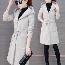 Новая зимняя одежда, длинное шерстяное пальто, Зимняя девочка, Зимняя шерстяная ткань, пальто Хепберн, маленький человек