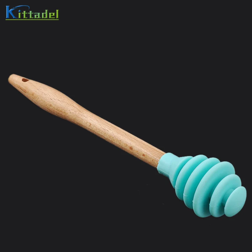 1PC 16*2.5cm Honey Syrup Dipper Stick Server Honey Spoon Mixing Stick