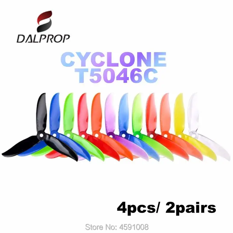 4 шт. 2 пары DALPROP CYCLONE T5046C T5046BN 5046 3 Лопасти Пропеллер для Т-моторного двигателя FPV