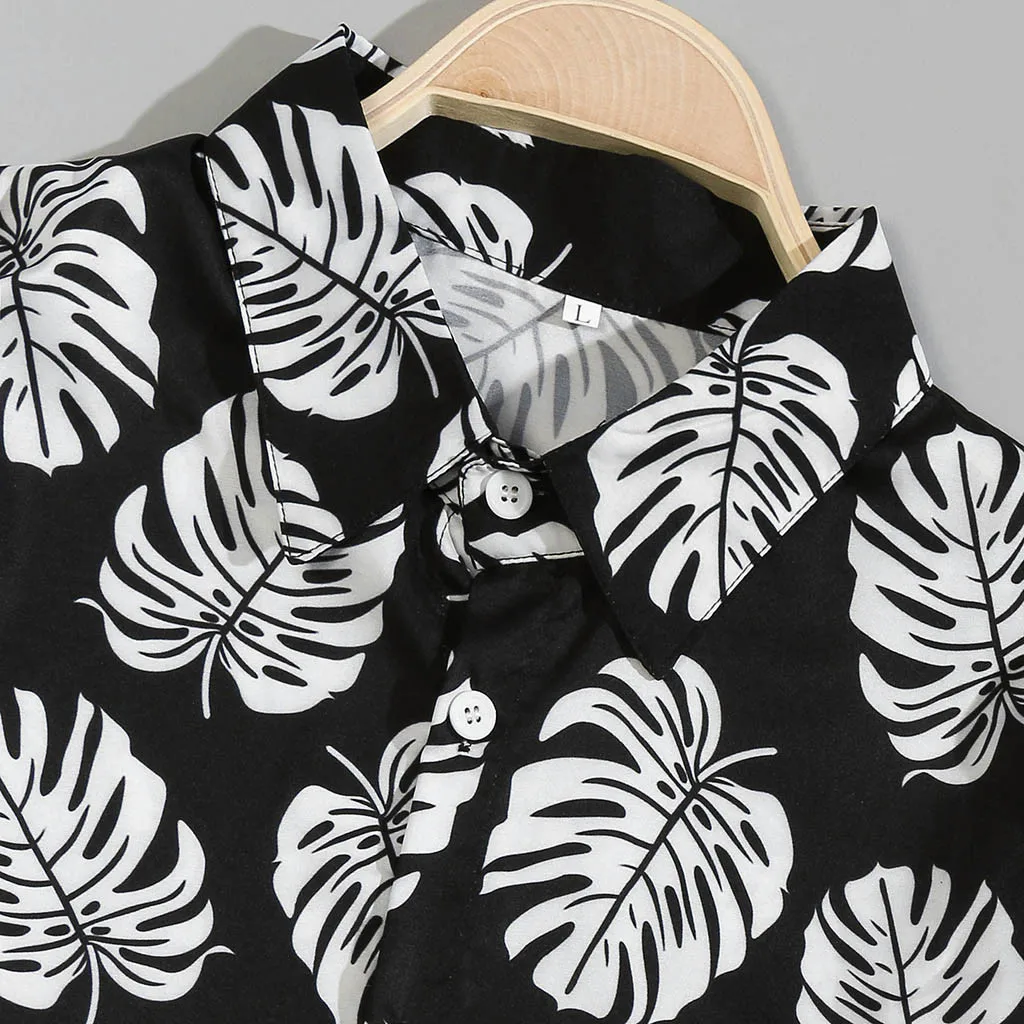 Мужские рубашки с длинным рукавом с принтом, уличная мужская пляжная гавайская рубашка, свободные модные повседневные рубашки, мужские праздничные рубашки
