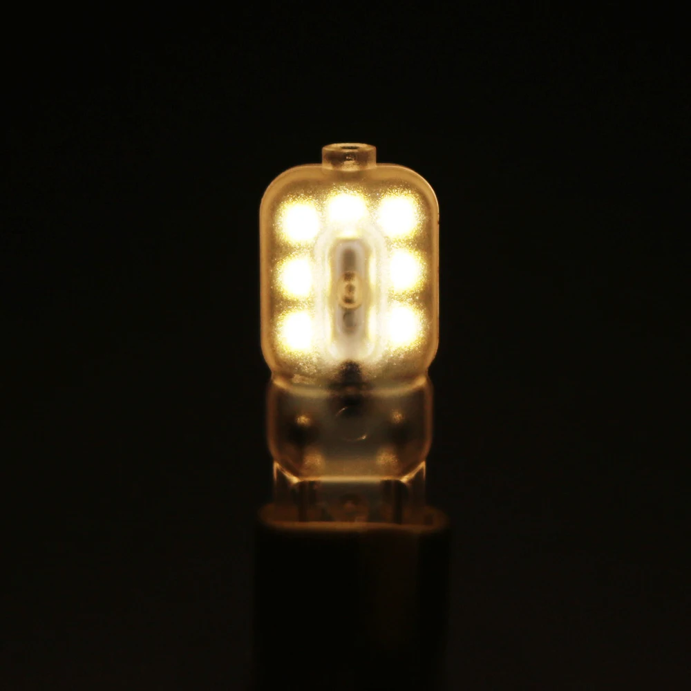 10X Mini G9 SMD2835 светодиодный светильник туры 1,5 Вт 220 В светодиодная лампочка-кукуруза лампа хрустальная люстра G9 лампа замена галогенная 15 Вт 20 Вт