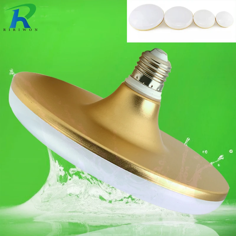 Kopen UFO E27 LED Lamp Licht 40 w 23 w 13 w 8 w Aluminium LED Lamp E27 220 v 230 v 240 v SMD 5730 Platte Hoge Power LED Gloeilamp