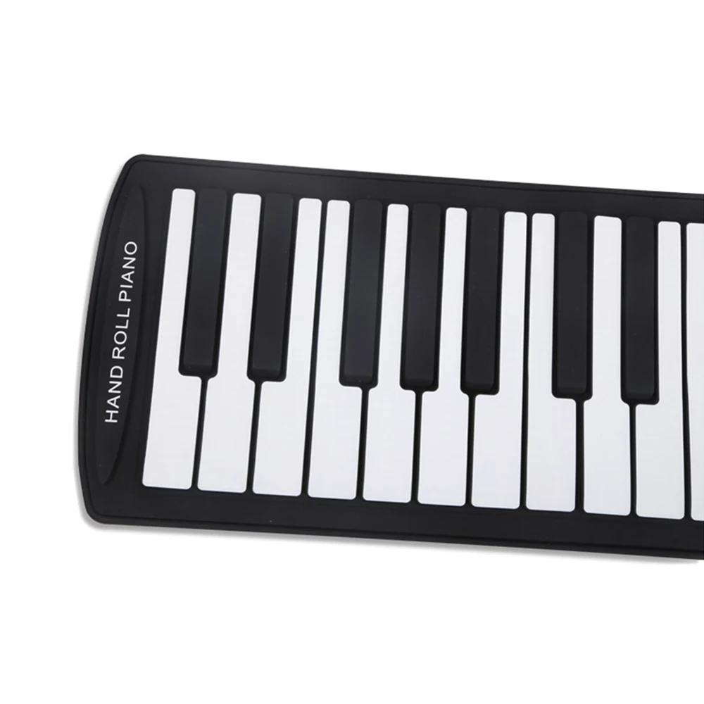 Портативная 61 клавишная скручивающаяся пианино USB MIDI клавиатура электронная