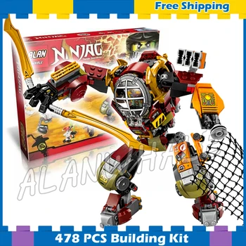 

454pcs New Ninja Salvage M.E.C. 06035 Model Building Blocks Children Toys Samukai Bricks Sets Kits Compatible With Lago