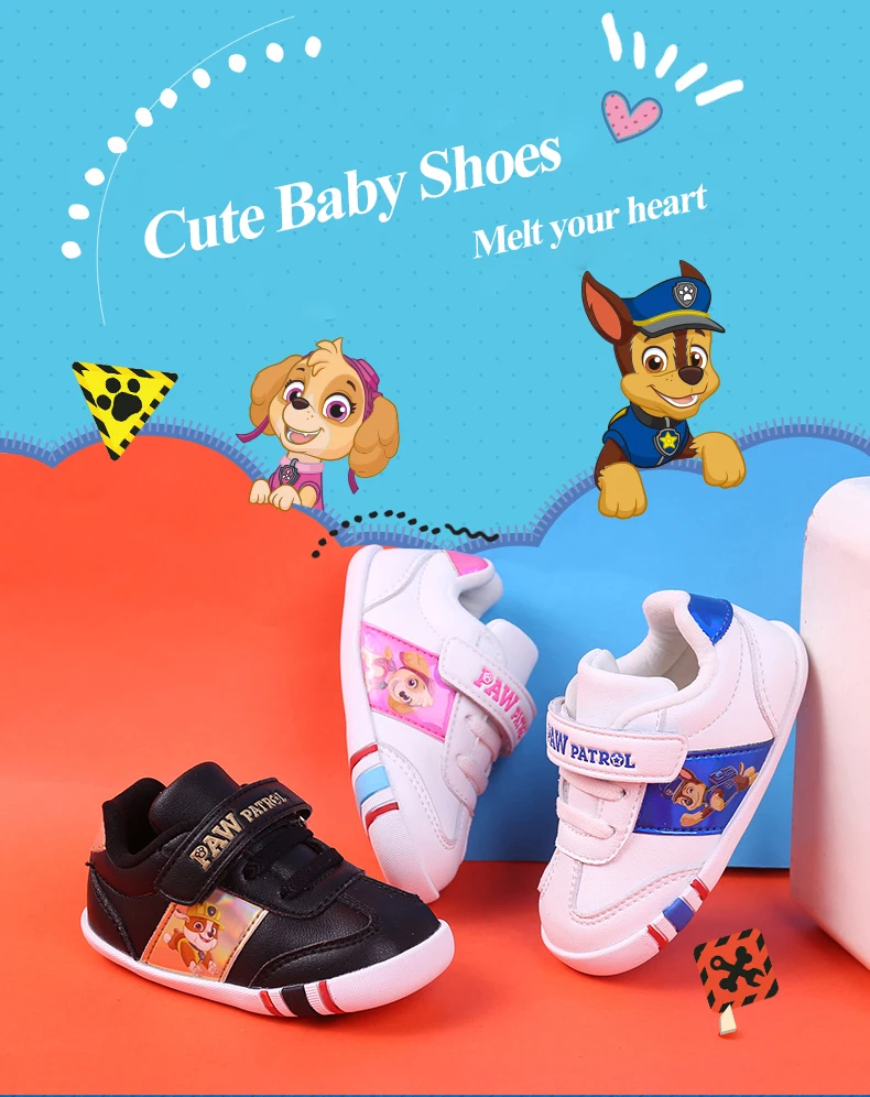 PAW PATRAL/Детские Сникерсы для малышей; обувь для мальчиков и девочек; нескользящая удобная обувь для бега; детская дышащая повседневная обувь; размеры 18-23