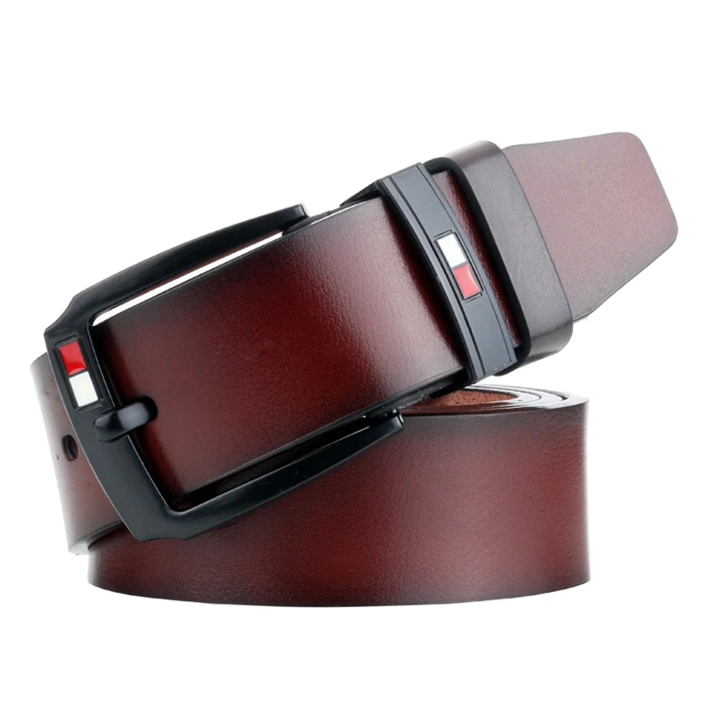 

Leather Belts For Men Pin Buckle Belt Waist Business Casual High Quality Strap Luxury Belt