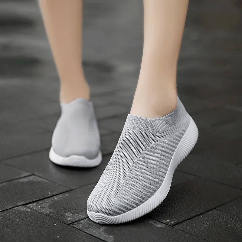 

2019 cheap summer women sock running shoe breathable flat walking boost comfortable female sneaker adult ladies tennis Chaussure