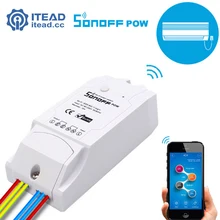 ITEAD Sonoff Pow – Wireless WiFi Switch ON/Off 16A With Real Time Power Consumption Measurement Home Appliance IOS Android