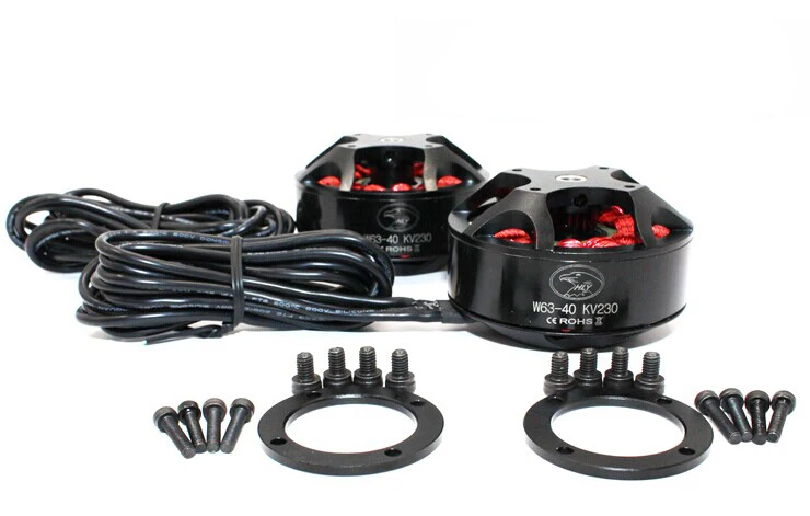 

(2PCS/Box)HLY W6340 KV230 Disk Brushless Motor For Professional Multicopter/Octocopter/Hexacopter/Quadcopter