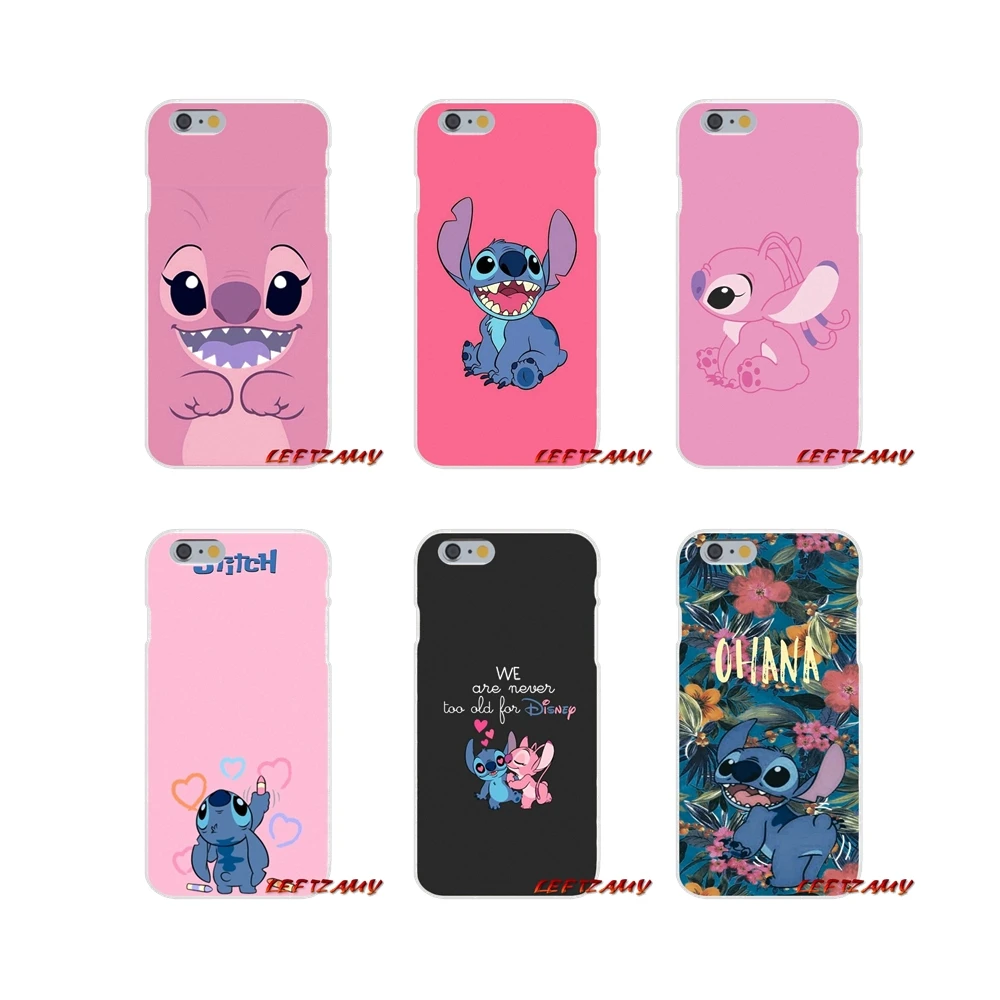 Аксессуары, чехлы для телефонов, чехлы Lilo& Stitch, розовый постер для iPhone X, XR, XS MAX, 4, 4S, 5, 5S, 5C, SE, 6, 6 S, 7, 8 Plus, ipod touch, 5, 6