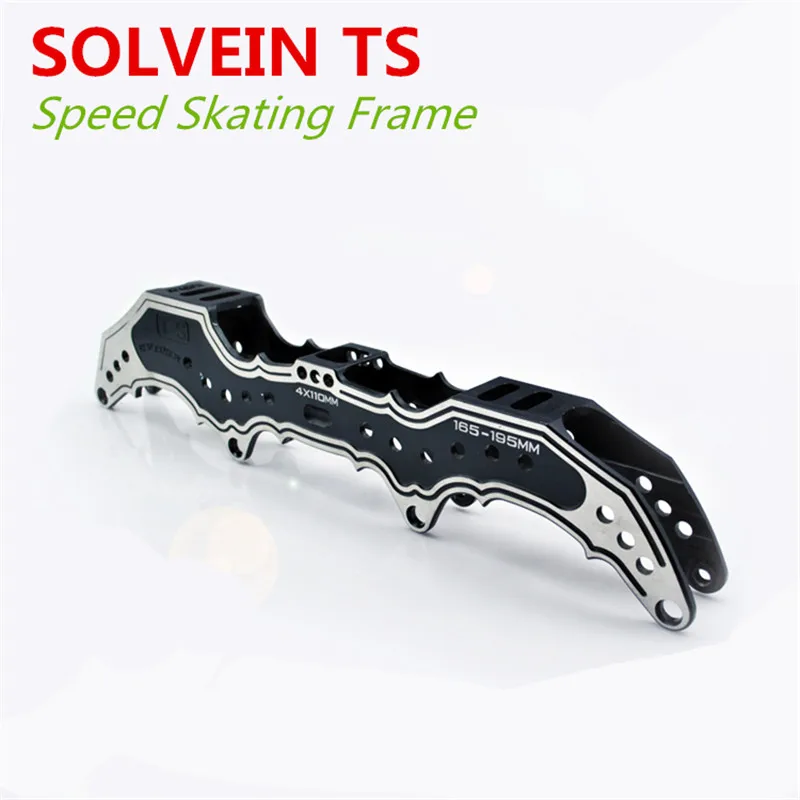 

[3 Point Mounting] SOLVEIN TS Professional Inline Speed Skate Frame, 4X100 4X110mm, 165 180 195mm Boot Distance, Speeding Racing
