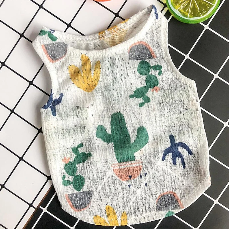 

New Arrival Summer Pet Dog Clothes Puppy T-Shirt Soft And Breathable Two-Legged Pet Cool Casual Vest For Small Pets XS-XXL