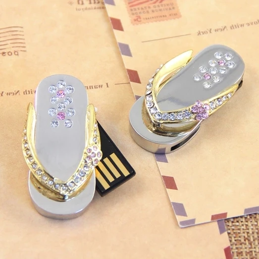 

Fashion 16GB 32GB 2.0 Usb Flash Drive 8GB Memory Stick Pen Drive 512GB Necklace Jewelry Crystal Shoes Gift Pendrives 64GB 128GB
