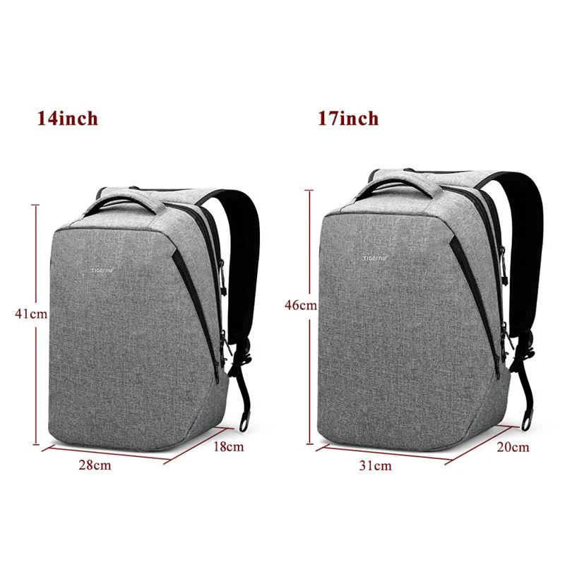 Manera vendedora caliente Mochila Tigernu marca Laptop Mochila viaje Mochila Bolsa Masculina para El envío libre del estudiante