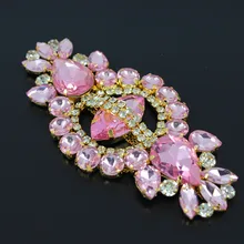 12*5,8 см стекло+ смола пришить на пояс-шнур Королевский Розовый Кристалл Золотая основа горный хрусталь лента с аппликациями свадебный пояс с аппликацией