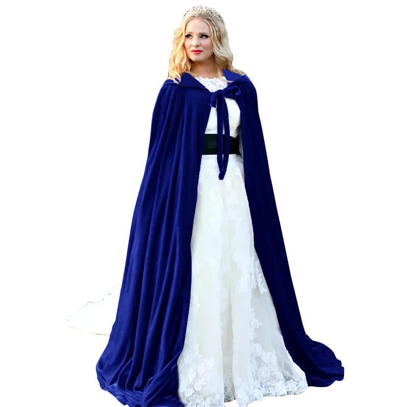 

New Halloween Hooded Cloak Velvet Witches Princess Adult Child Black Velvet Hooded Vampire Cape Halloween Cloak Cosplay Costume