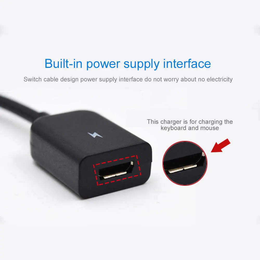 Kobwa Micro USB к 2 портовому 0 с 1 портовым микро зарядным концентратором OTG адаптер