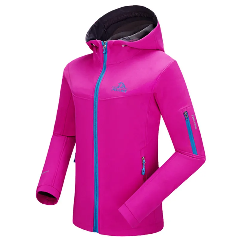 

pelliot outdoor climbing soft shell jacket, high quality men's and women's soft shell charge garment Wind warm jacket