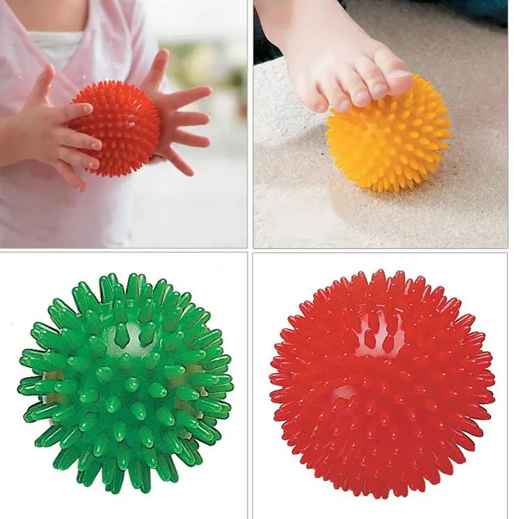 6Pcs Kids Tactile Spiky Massage Balls Autism Anti Stress Relief Ball