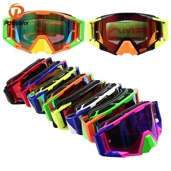 

POSSBAY Motorcycle Goggles Glasses With Nose Guard Protector Windproof Outdoor Sport Ski Snowboard Goggles Pit Dirt Bike Protect