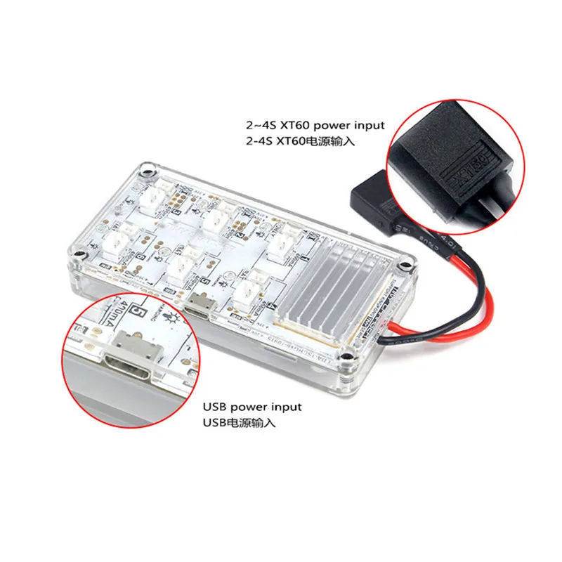 LDARC 1S Six-way Charger for Eachine E010 E010C JJRC H36 Inductrix Tiny Whoop KINGKONG 4.2V 4.35V High Voltage Lipo Battery      (2)