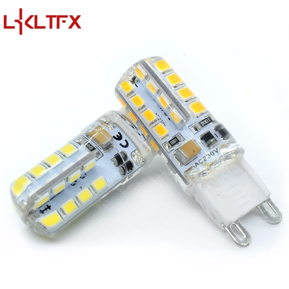 LKLTFX SMD 2835 G9 светодиодный прожектор лампы шарик пузыря шарика светодиодный свет G9 светодиодный лампа Epistar бар AC 220 В спальня высокой мощности