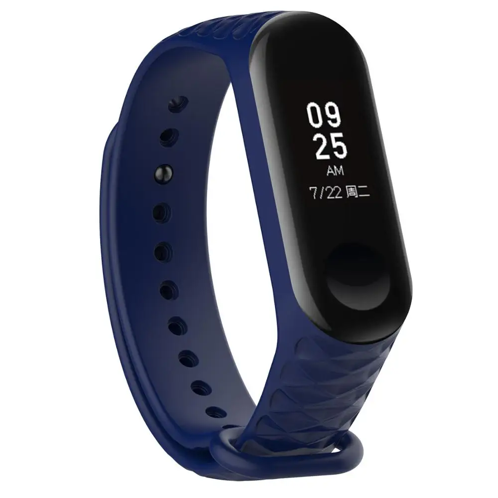 Смарт браслет Tonbux для Xiaomi Mi Band 3 с цветным силиконовым сменным ремешком умные