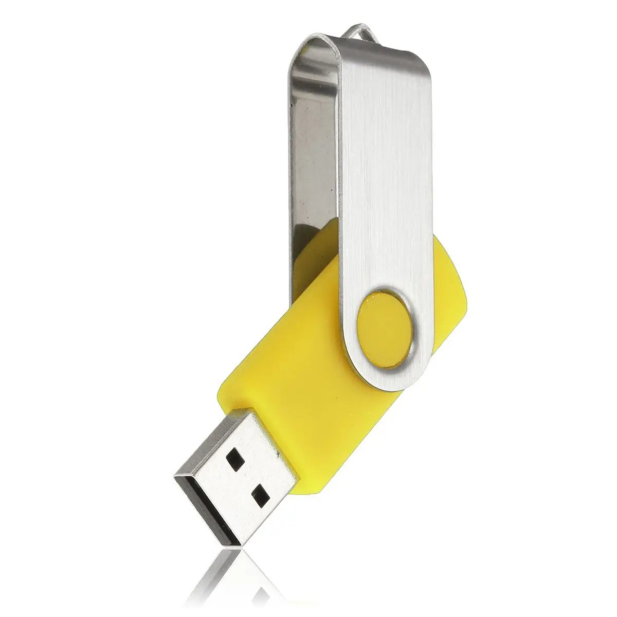 1 Мб мини поворотный USB флеш-накопитель ручка-накопитель USB карта памяти флеш-накопитель usb 2,0 флешка - Цвет: Цвет: желтый