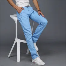 2019 New Thin Pants Men Business Casual Pants Plus Size Cotton Slim Straight Summer Fashion Solid Color Trousers Men