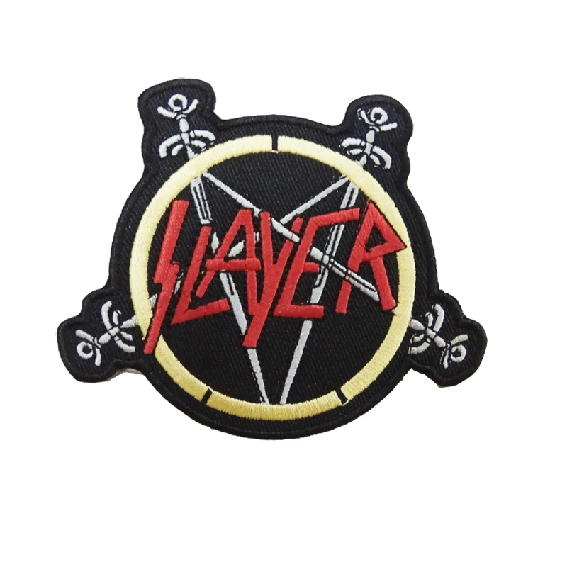 SLAYER Рок Группа тяжелый металл логотип музыка пришить вышивка Железный на патч значок