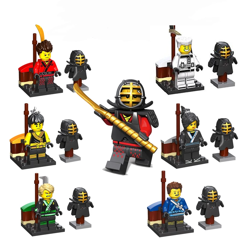 

2019 New Decool 6pcs Kai Jay Cole Zane Nya Lloyd Blocks Set Toys for Children Gift Compatible NinjagoINGlys