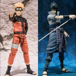 Наруто uzumaki Naruto Саске SHFiguarts фигурку аниме Наруто Узумаки Саске ПВХ модель игрушки N14