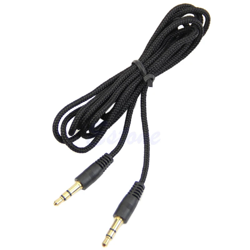 2/3/5 m Aux кабель 3,5 мм до 3,5 мм кабель со штыревыми соединителями на обоих концах для подключения нейлон для автомобиля, сертификат качества ce и gs аудиокабель шнур для телефона MP3/MP4 компакт-дисков Динамик автоматического подключения к разъему AUX