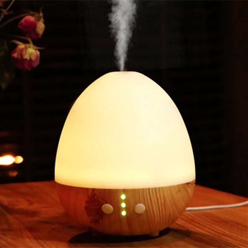 Usb Wood Grain Aroma Essential Oil Diffuser Cool Ultrasonic Mist