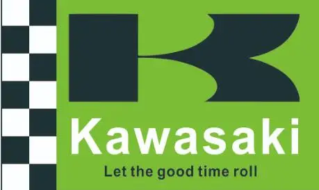 Индивидуальный мотоциклетный флаг Kawasaki 3x5 футов баннер из полиэстера | Дом и сад