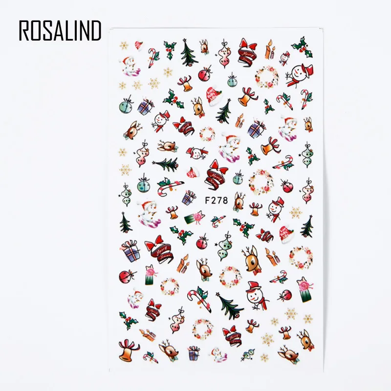 ROSALIND DIY переводные наклейки для ногтей, цветные фиолетовые Фэнтези Цветы, наклейки для ногтей, фольга для обертывания, наклейки для маникюра - Цвет: N5117-02