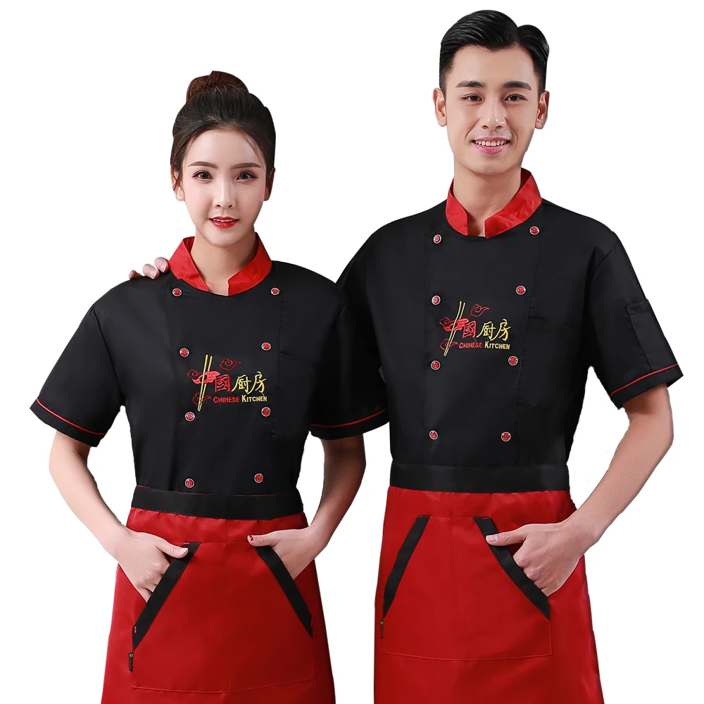 2018 High Quality Chef Uniforms Clothing Long&Short Sleeve Men Food