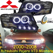Mitsubish Pajero headlight,V73,Montero,2000~2009(LHD,If RHD add 200USD),Free ship! Pajero fog light,2ps/set+2pcs Aozoom Ballast,