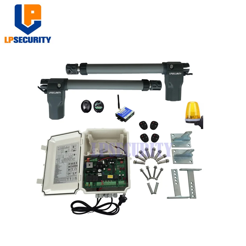 LPSECURITY 220V Automatic Swing Gate Opener with Smartphone gate opener