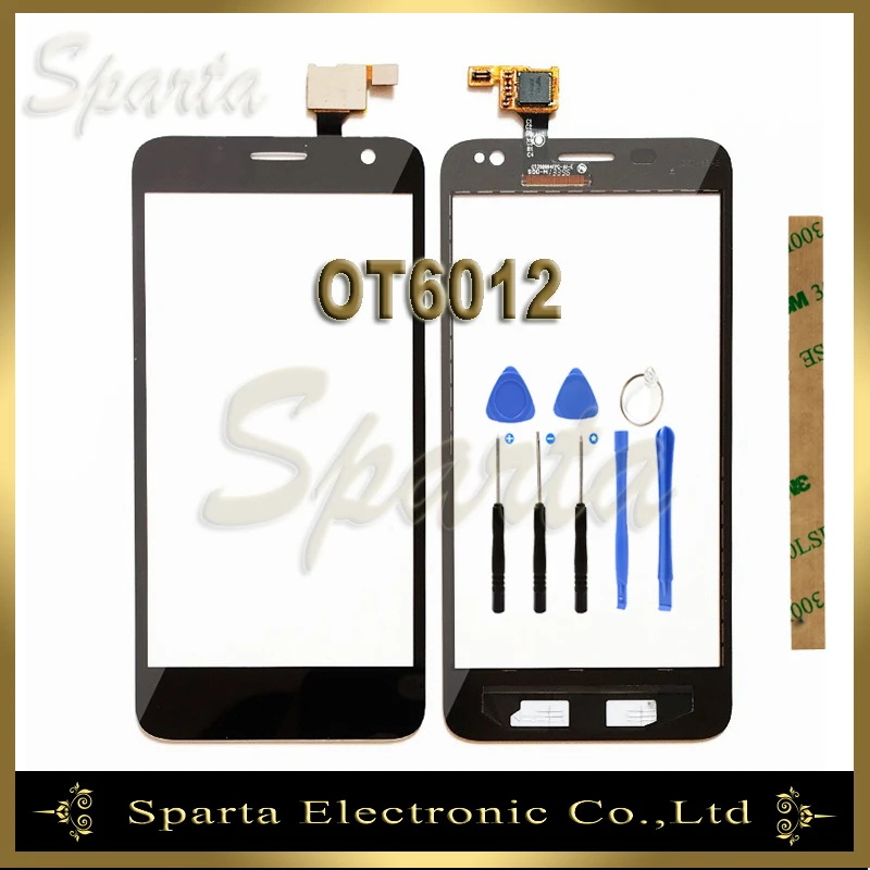 

For Alcatel one Touch Idol Mini OT 6012 6012A 6012X 6012W OT6012 Touch Screen With Digitizer No LCD+3M Sticker+Tools