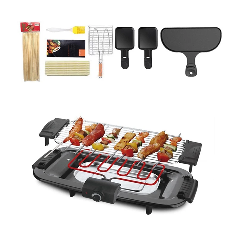 DMWD 2000W Electric Barbecue Oven 220V Smokeless BBQ Grill With Oill