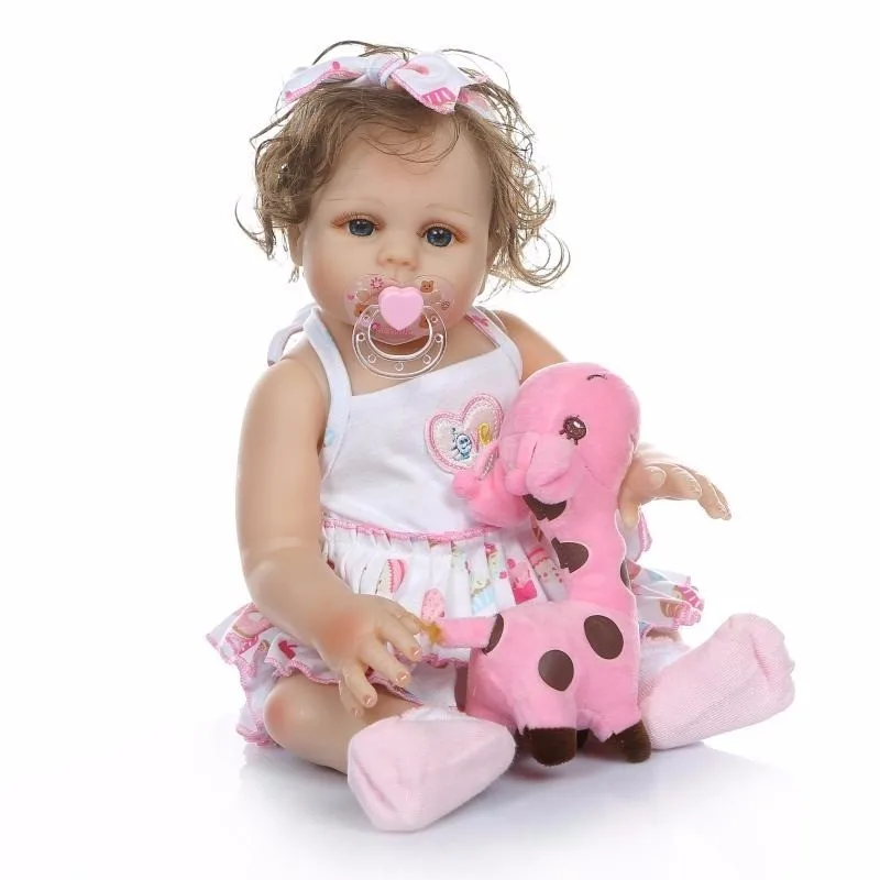 

48cm Simulation Baby Handmade Reborn Baby Silicone Doll Lol Child Play Washable Silicone Cute Baby Birthday Gift Doll