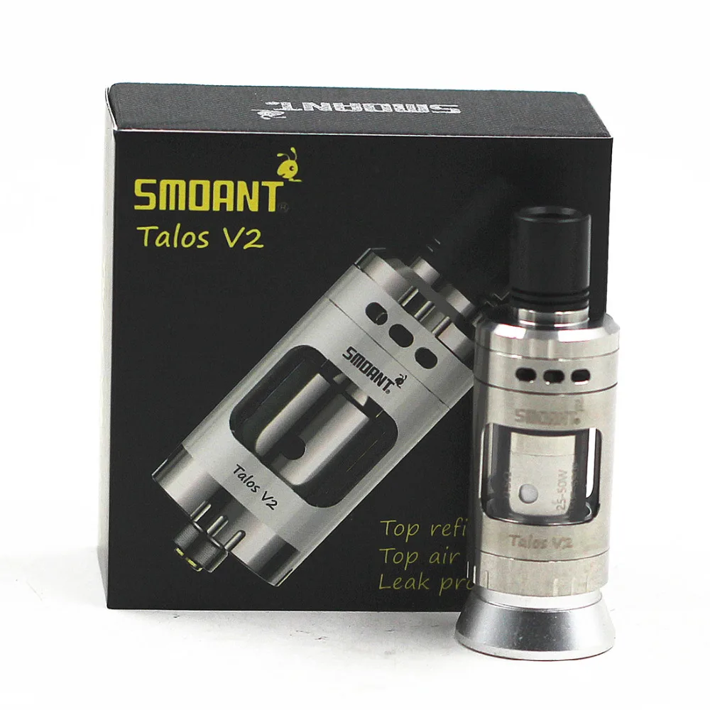 100% Оригинальный Smoant Talos v2 22 мм Sub ohm бак атомайзер в Knight V2 TC комплект 2 шт. Ом