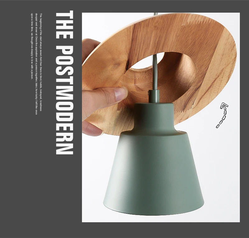 Modern Bedroom Pendant Light Home Indoor Lighting Decoration Hotel Room Pendant Lamp Aluminum Wood E27 Lamp Holder (15)